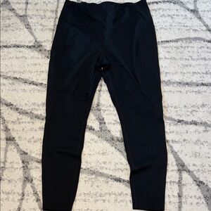 Mondetta Black Ribbed Athletic Leggings